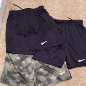 Nike Boys  Black and Gray Shorts